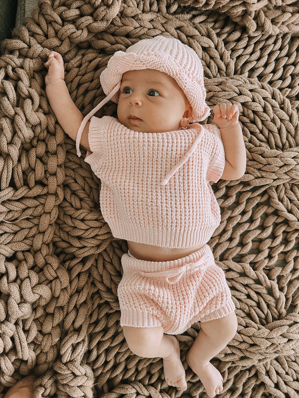 luna-luca-summer-tank-set-pink Luna and Luca Newborn Baby Clothes